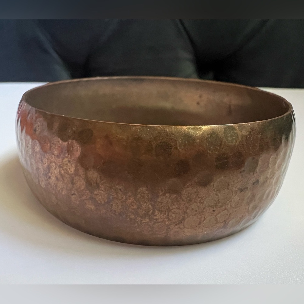 Hammered Copper Bangle Bracelet - image 3